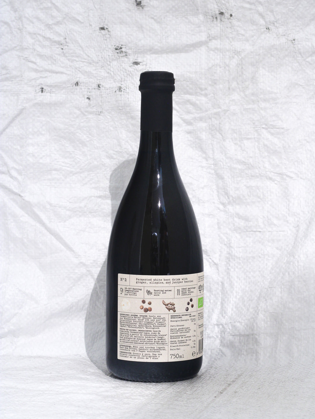 Feral Drinks N°2 alkoholfreies Ginger Juniper Allspice Bio-Getränk – würzige alkoholfreie Alternative mit Ingwer, Wacholder und Piment aus Italien