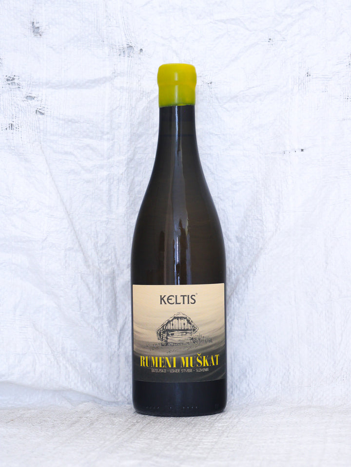 Keltis Rumeni Muskat 2022 0,75L Orange Wein aus Slowenien.