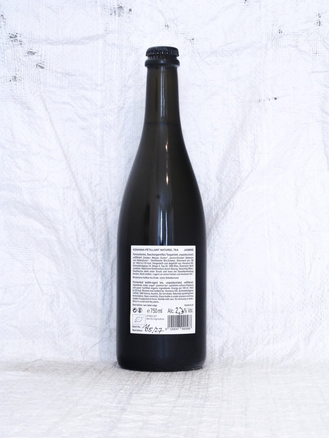 low alcohol Bio Jasmin Pét Nat Tee von Konanna aus Österreich