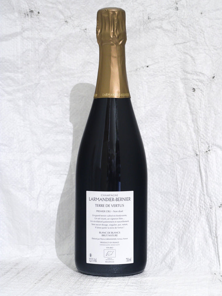 Bio Champanger Terre De Vertus Premier Cru Brut Nature 2017 von Larmandier-Bernier
Bio 
