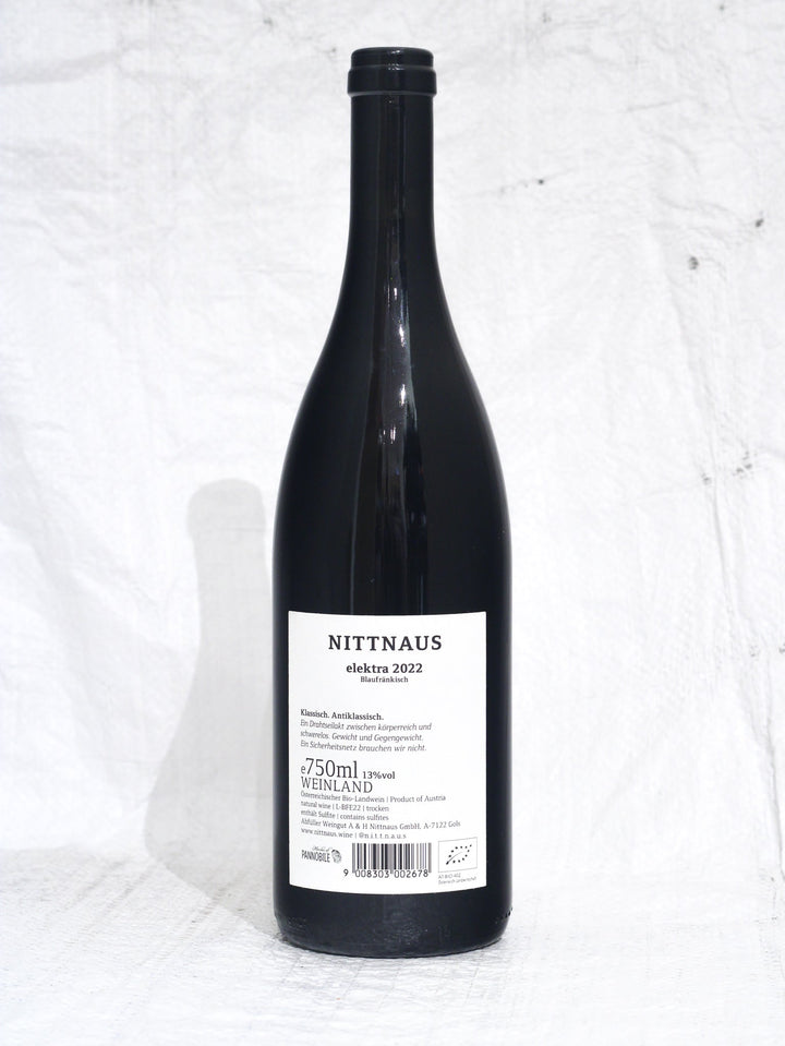 Naturwein online bestellen Blaufränkisch Elektra 2022 0,75L Bio Wein von Martin Andreas & Lydia Nittnaus