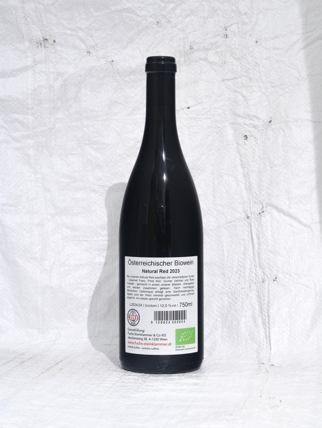 Bio Wein aus Wien vom Weingut Fuchs-Steinklammer Natural Red 2023 