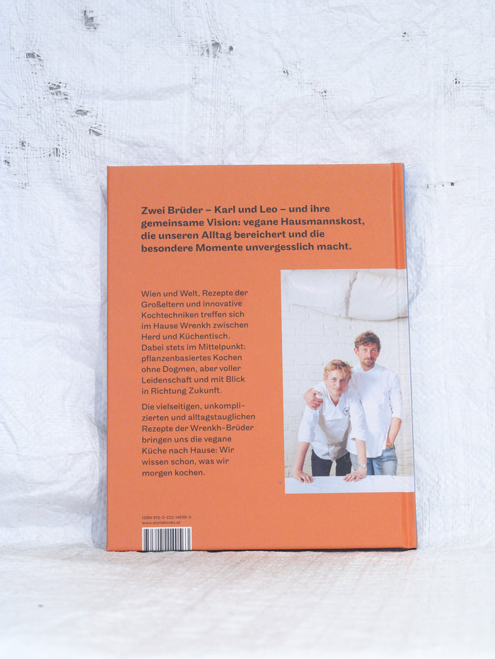 Wrenkh Kochbuch Kochen für morgen. unkompliziert, innovativ, plant based. Buch Rückseite.