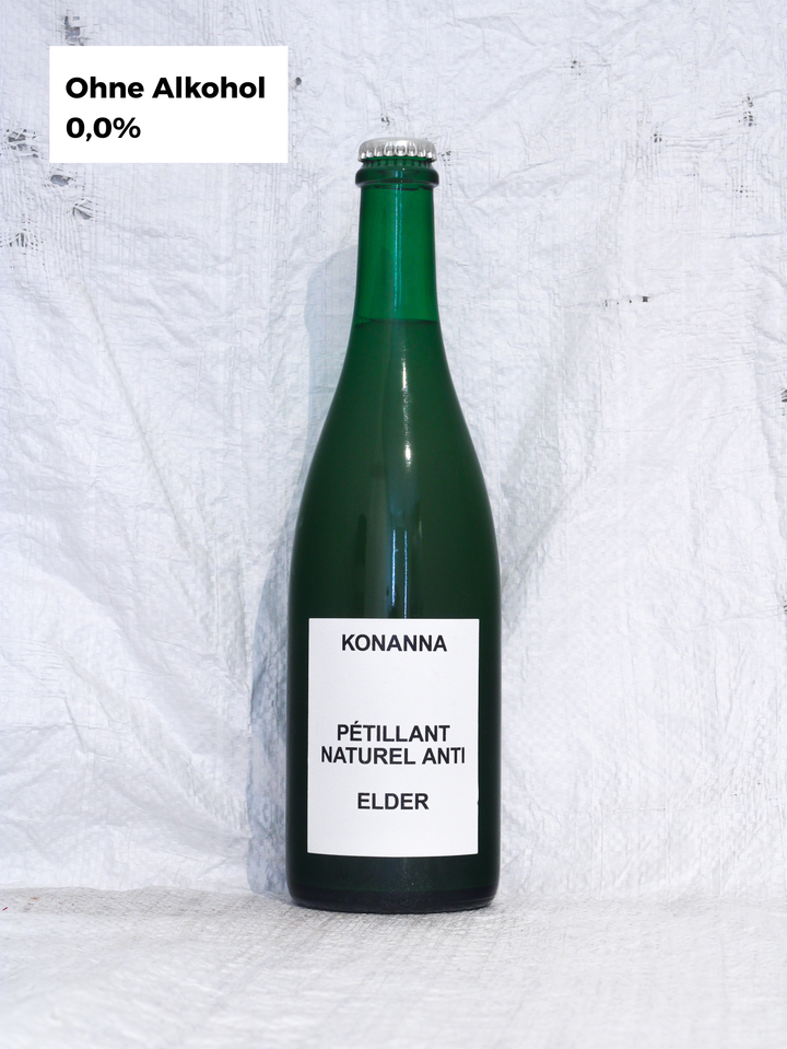 Anti Elder NV Konanna alkoholfreier Bio-Drink – alkoholfreie Alternative mit Holunder und floraler Frische