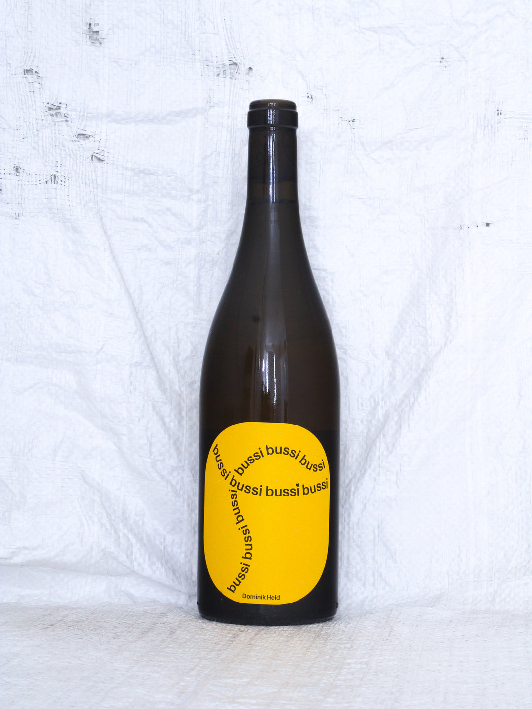 Bussi Weiß #1 NV von Dominik Held – Bio Naturwein aus Rheinhessen in Deutschland mit Vorderetikett.