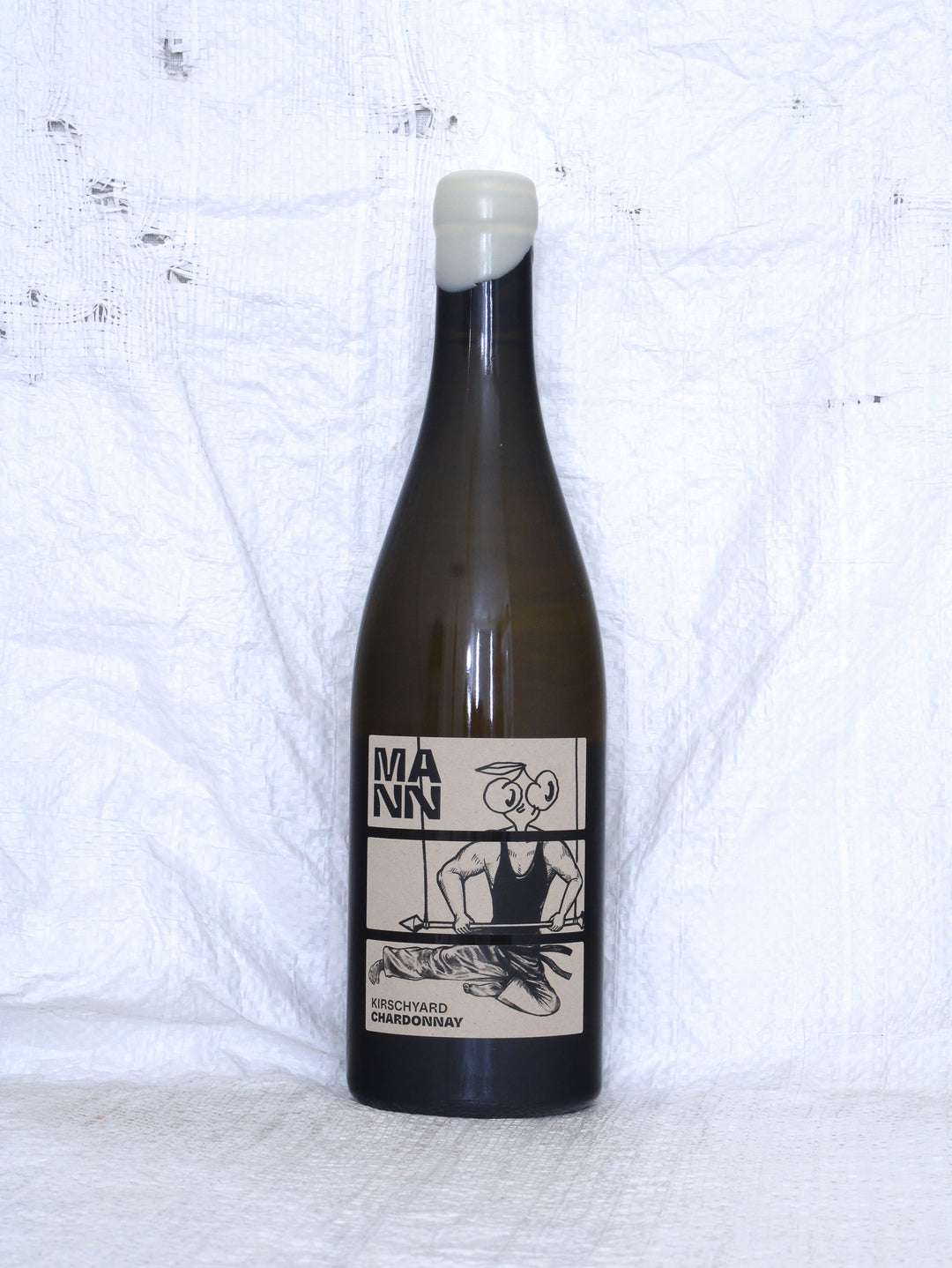 Chardonnay Kirschyard 2023 von Andi Mann – Bio Chardonnay aus Rheinhessen in Deutschland mit Vorderetikett.