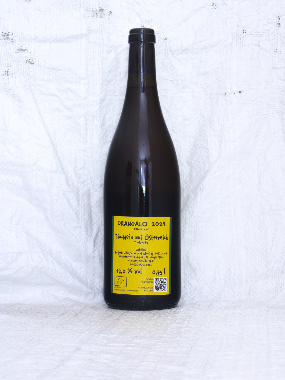 Drangalo 2024 von Projekt Wildtyp – Grüner Veltliner Naturwein ohne zugesetzten Schwefel.