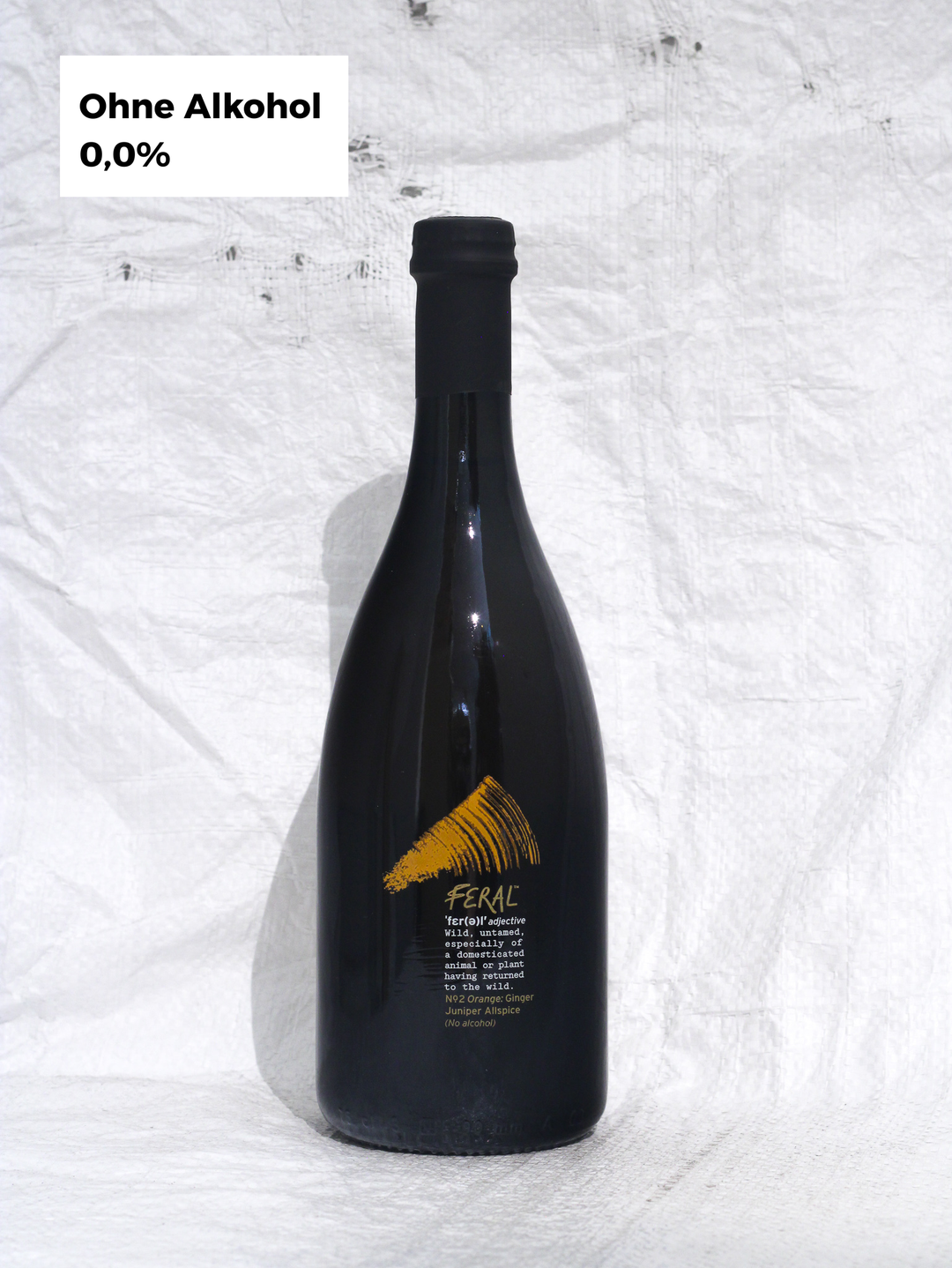 Feral Drinks N°2 alkoholfreier Ginger Juniper Allspice Bio-Drink – würzige alkoholfreie Alternative mit Ingwer, Wacholder und Piment