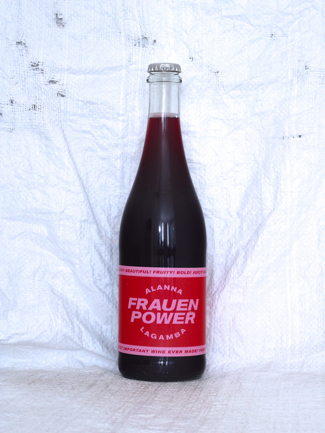 Frauenpower 2025 von Vin de la Gamba – Bio Naturwein aus Rheinhessen in Deutschland mit Vorderetikett.