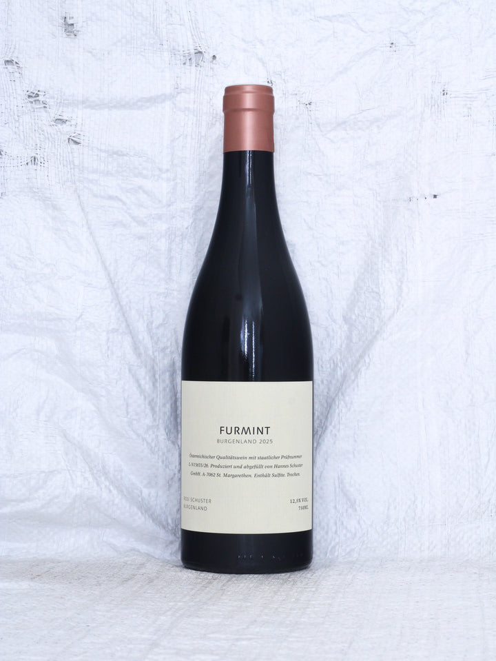 Furmint 2025 von Hannes Schuster – Bio-Weißwein aus dem Burgenland mit Vorderetikett