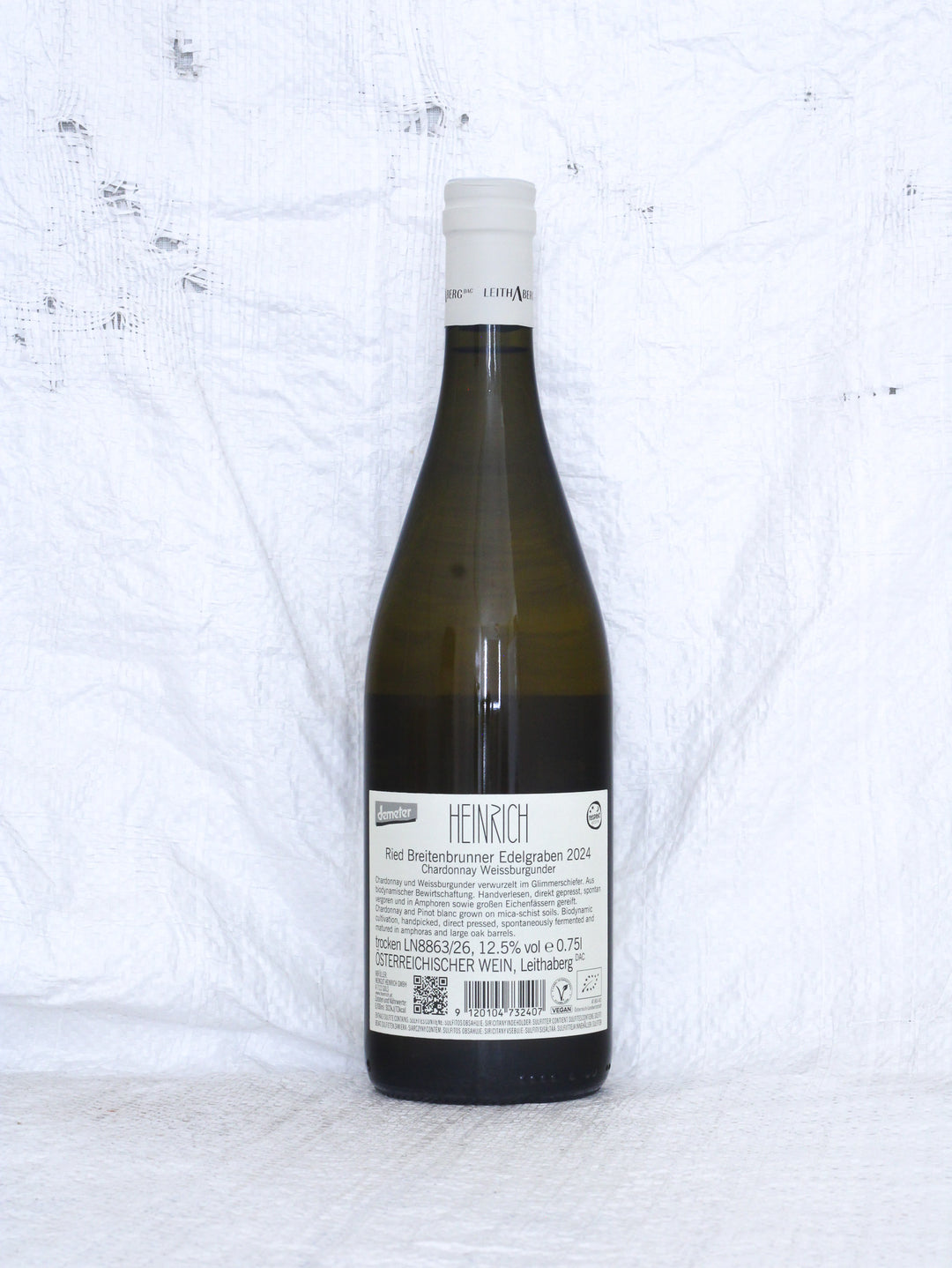 Weingut Heinrich
Edelgraben Chardonnay Weissburgunder 2024 0,75L Bio Wein aus Österreich