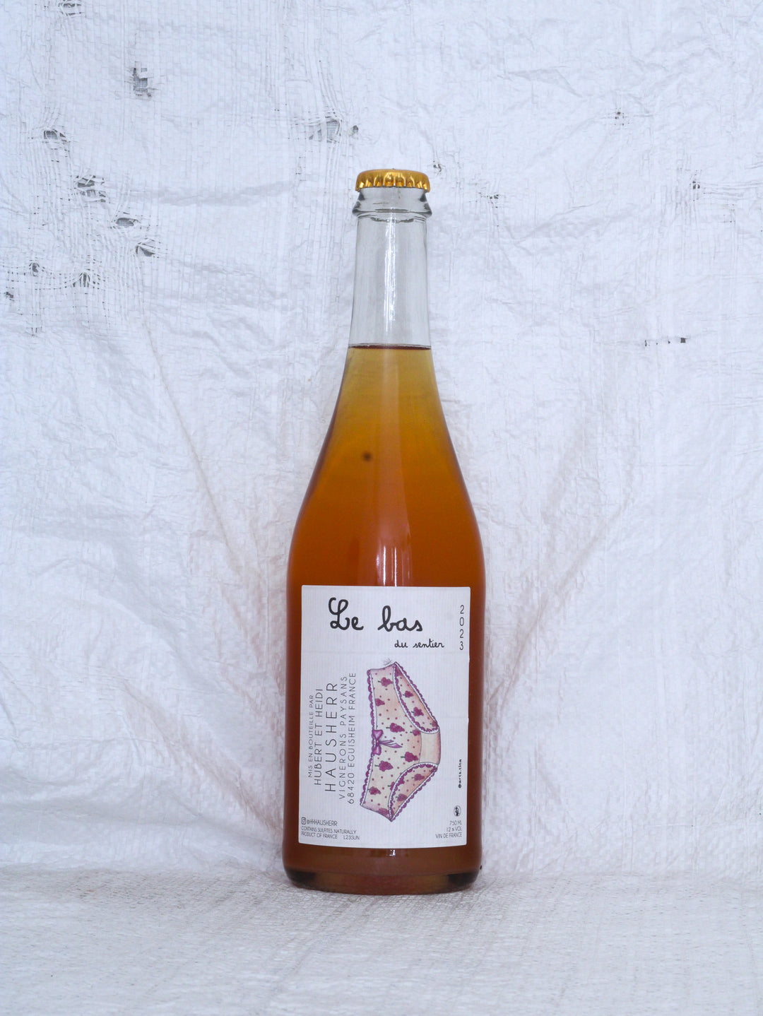Heidi & Hubert Hausherr
La bas du Sentier 2023 Bio Weißwein aus Frankreich. Biodynamischer Wein, Demeter.