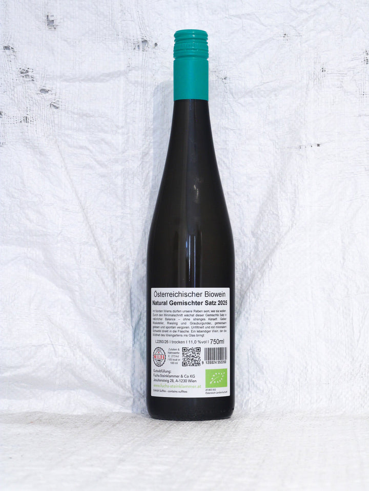 Österreichischer Bio Wein Natural Gemischter Satz White 2025 von Fuchs-Steinklammer aus Wien