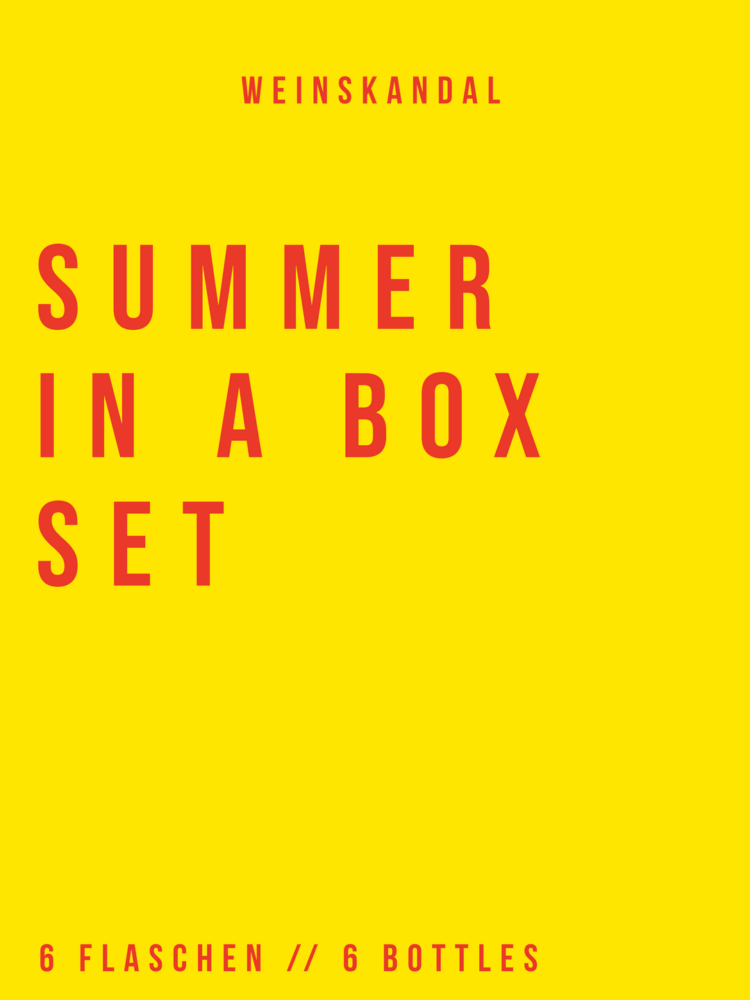 Summer in a box Weinset Weinskandal 6 Flaschen Naturwein für den Sommer
