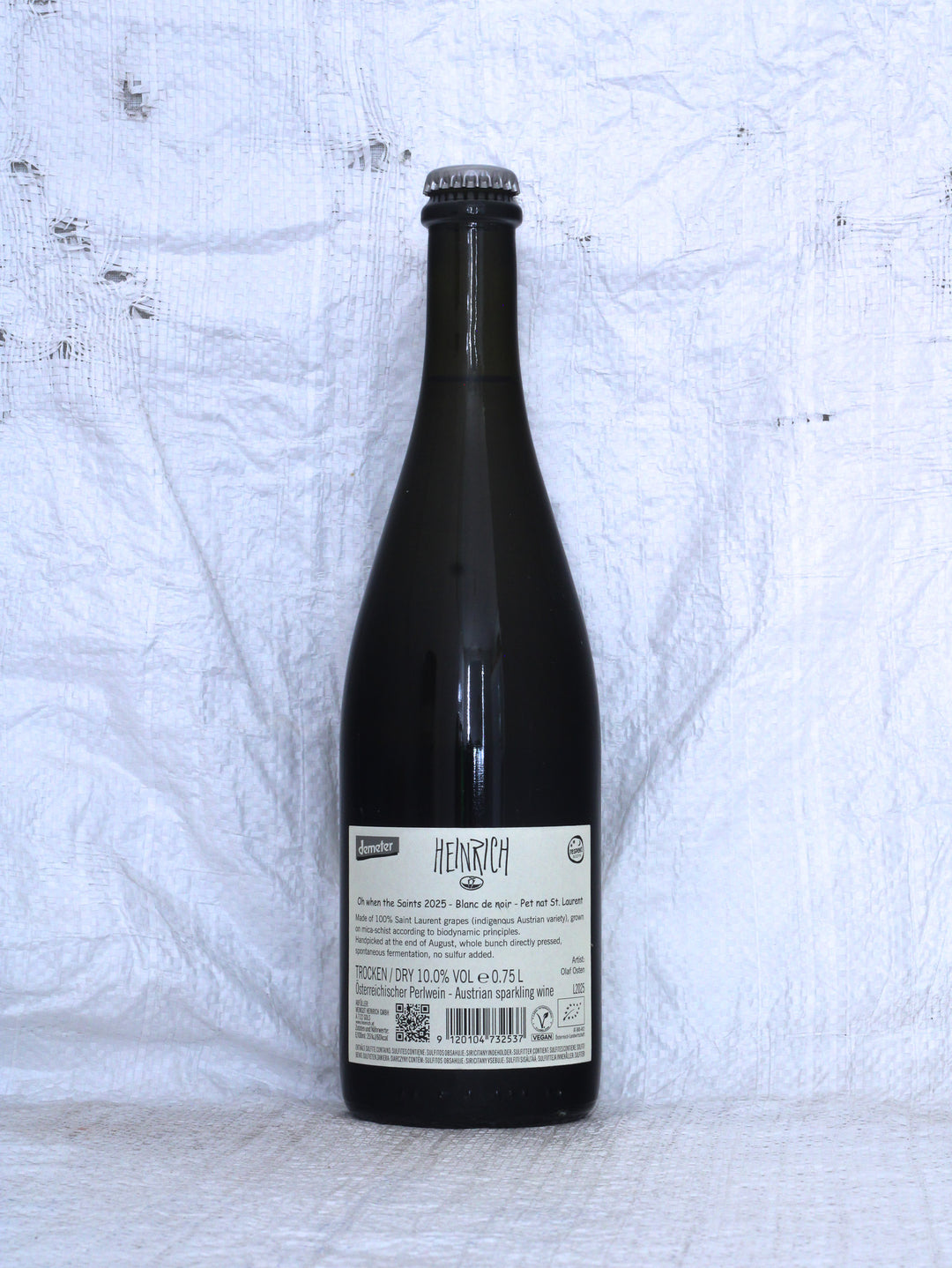 Weingut Heinrich
Oh when the Saints... 2025 Bio Pet Nat aus Österreich. Biodynamischer Schaumwein, Demeter.