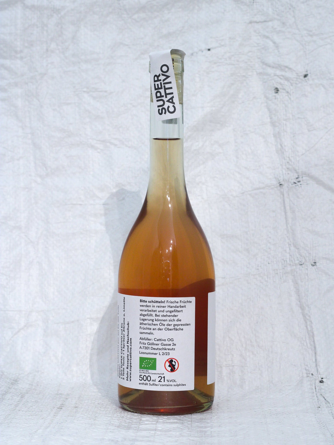 Ambrato Bitter Aperitivo 0,5L Bio Wein von Super Cattivo